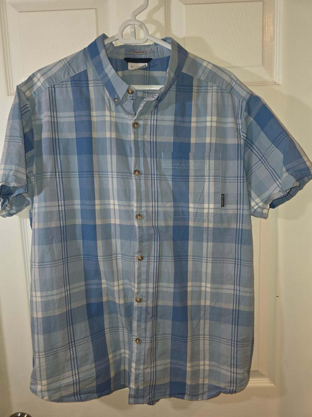 Columbia Men's Ripple Blue Multi Plaid - Regular Fit, Size L